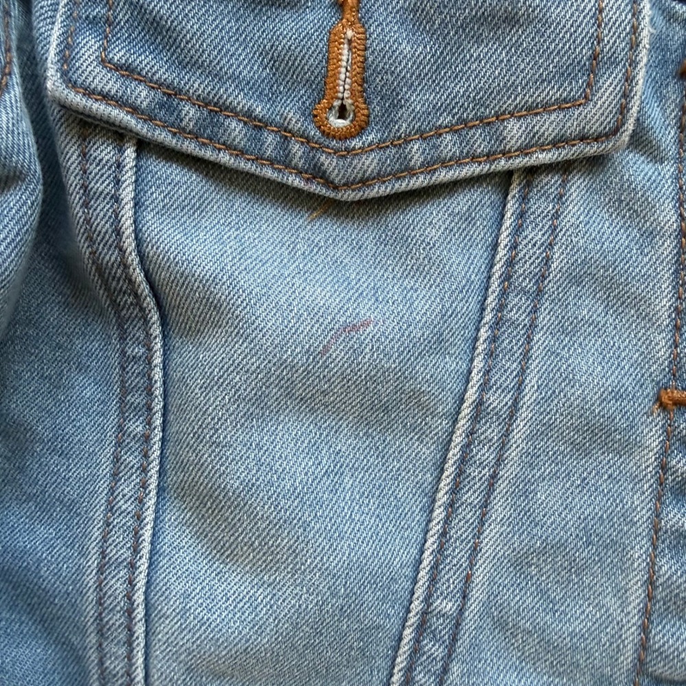 Kids Hello Kitty Denim Jacket Character Spring Blue Jean Jean Jacket Size S 6-6X - Picture 4 of 6